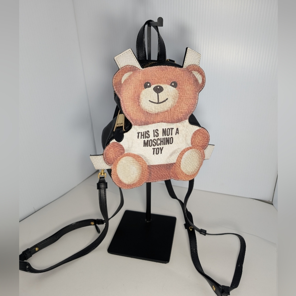 Moschino Teddy Bear Backpack leather